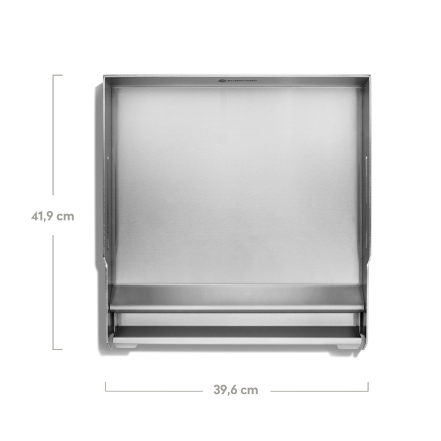 946377 Premium Plancha Draufsicht mit Bemaßung 39,6 cm x 41,9 cm