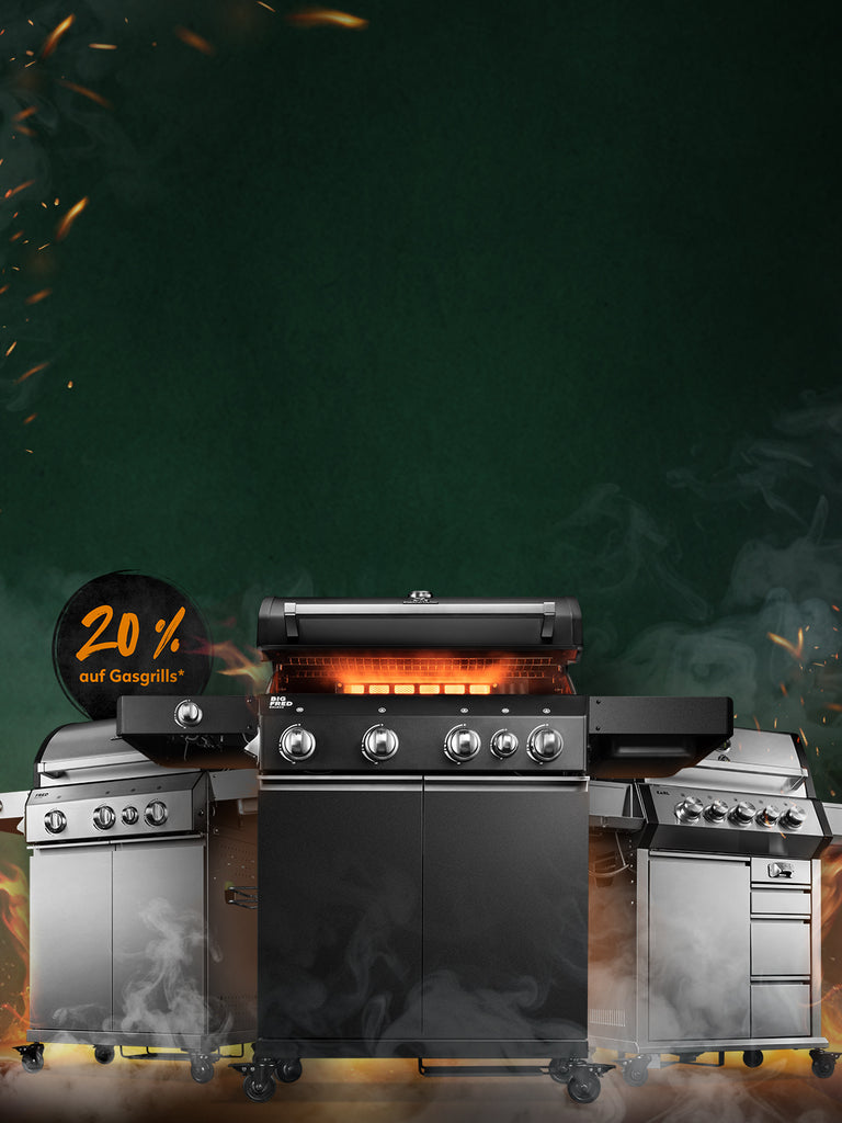 20 % Rabatt auf alle Gasgrills*
