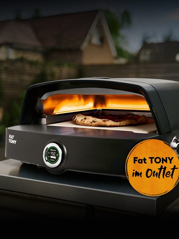 BURNHARD Gasgrill FRED Deluxe - 4 Brenner, Infrarot, Edelstahl, Inkl. Smoker Box